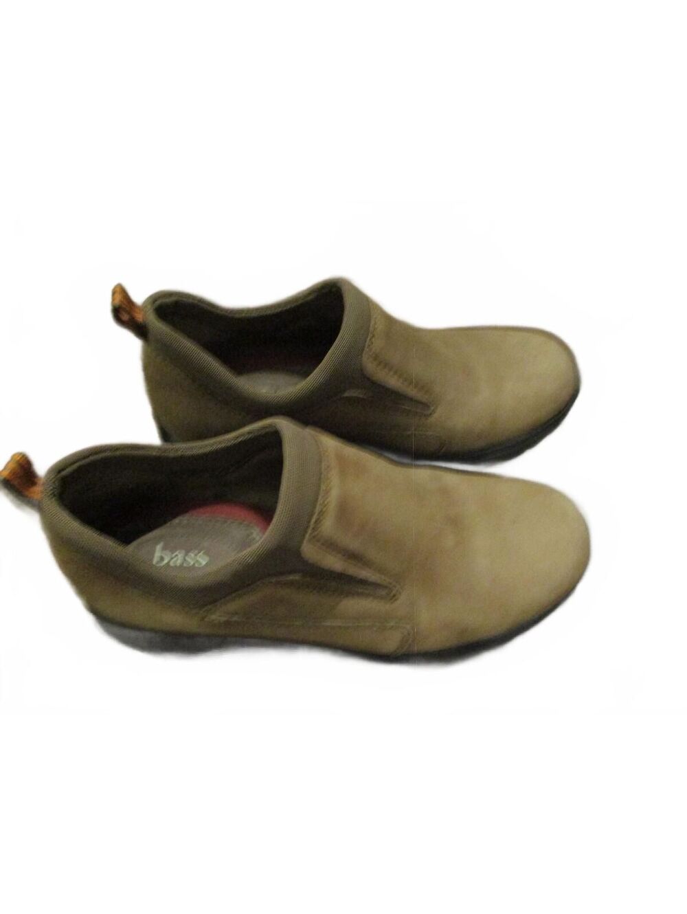 Bass Rally Women's Slip On Comfort Loafers Brown Suede Shoes Size 6.5